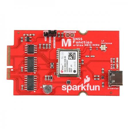 디바이스마트,MCU보드/전자키트 > 통신/네트워크 > GNSS/GPS > 정밀/고성능 GPS 모듈,SparkFun,SparkFun MicroMod GNSS Function Board - NEO-M9N [GPS-18378],92채널 u-blox M9 엔진 GNSS 수신기 / 4개의 GNSS 동시 수신 / U-blox 기반 / 1.5m 정확도 / 저전력 / RTC용 1.5mAh 백업 배터리 / 3.3V/600mA AP2112K 전압 조정기