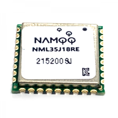 디바이스마트,MCU보드/전자키트 > 통신/네트워크 > RF/LoRa,Namoo,KC인증 LoRa Module - NML35,Microchip의 SAMR35(MCU + LoRa Transceiver) 원칩 솔루션 탑재 / TXCO, RTC 를 별도로 탑재하여 제품 성능 극대화 / LoRa 외 MCU 기능으로 활용 가능 / 초소형 사이즈의 모듈