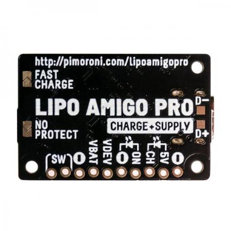 디바이스마트,MCU보드/전자키트 > 전원/신호/저장/응용 > 무선충전/배터리/전원,Pimoroni,LiPo Amigo Pro (LiPo/LiIon Battery Charger) [PIM612],USB-C LiPo/LiIon 배터리 충전기 / LiPo Amigo 보다 약간 더 큼 / XB6096I2S 배터리 보호기 / 전원 켜기/끄기 버튼 및 관련 LED /  36 x 23 x 7 mm