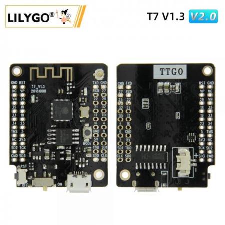 디바이스마트,오픈소스/코딩교육 > 마이크로파이썬 > ESP/XBee,LILYGO,LILYGO® TTGO T7 V1.3 MINI 32 ESP32 모듈,WeMos D1 Mini 쉴드와 결합 가능 / SIZE 31.2*39mm