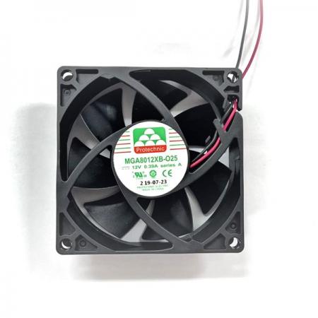 디바이스마트,기계/제어/로봇/모터 > 모터류 > 팬모터 > Protechnic 팬모터,PROTECHNIC,[FAN] DC12V 팬모터 MGA8012XB-O25,80x80x25mm, Ball Bearing, 12V, 0.39A, 3600RPM, 2pin, 수명 70000H