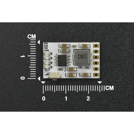 디바이스마트,MCU보드/전자키트 > 전원/신호/저장/응용 > ADC/DAC,DFROBOT,DC-DC Charge Discharge Integrated Module (5V/2A) [DFR1026],4단계 충방전 전력 표시 / 버튼 제어 출력 / 충전 전압: DC 4.6V ~ 5.4V(일반 5V) / 입력 전류: 2A-3A/ 완전 충전 전압: 4.2V±1% / 리튬 배터리 보호: 과전류, 과전압, 과열, 단락 보호