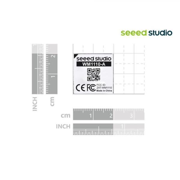 디바이스마트,MCU보드/전자키트 > 통신/네트워크 > RF/LoRa,Seeed,Wio-WM1110 Wireless Module - Semtech LR1110 and Nordic nRF52840 [114992865],글로벌 LoRaWAN 주파수 계획 지원 /  GNSS(GPS/ BeiDou), Wi-Fi, Bluetooth, 실내 및 실외 포지셔닝 에 적합 / Nordic nRF52840 Bluetooth 5.3 SoC / FCC, CE, Telec 인증