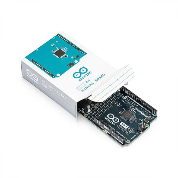 디바이스마트,오픈소스/코딩교육 > 아두이노 > 아두이노 정품 보드/쉴드/키트,Arduino,Arduino UNO R4 Minima,ABX00080 / Renesas RA4M1 (Arm Cortex-M4) / 포트 : USB-C / 우노 R3 대비 메모리 증가(256kB Flash, 32kB RAM) + 클럭 속도 향상(메인 코어 48MHz) 및 12-bit DAC, CAN BUS, OP AMP 추가 / 빌트인 HID 지원