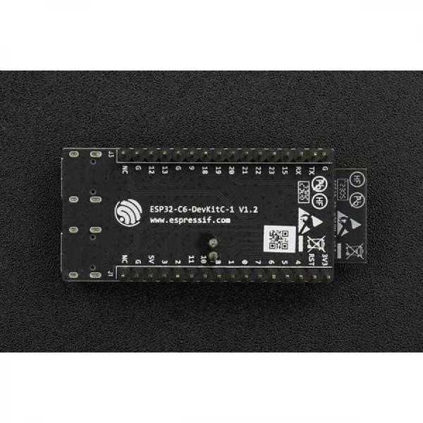 디바이스마트,오픈소스/코딩교육 > 마이크로파이썬 > ESP/XBee,DFROBOT,ESP32-C6-DevKitC-1-N8 Development Board (8 MB SPI Flash) [DFR1054],8MB SPI 플래시가 있는 범용 모듈인 ESP32-C6-WROOM-1을 기반으로 하는 보급형 개발 보드 / 대부분의 I/O 핀은 쉬운 인터페이스를 위해 양쪽의 핀 헤더로 분리되어 있으므로 개발자는 필요에 따라 점퍼 와이어로 주변 장치를 연결하거나 브레드보드에 ESP32-C6-DevKitC-1을 장착