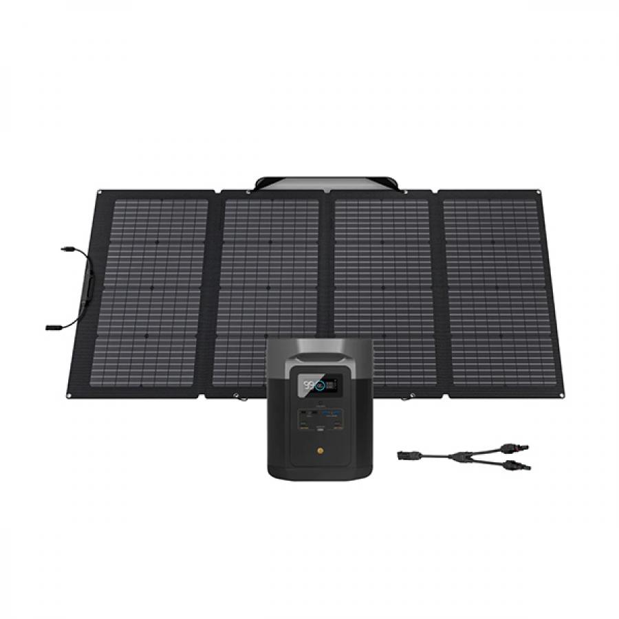 캠핑용 파워뱅크 DELTA Max 델타맥스 1600 + 태양광 패널 220W + MC4 병렬 연결 케이블