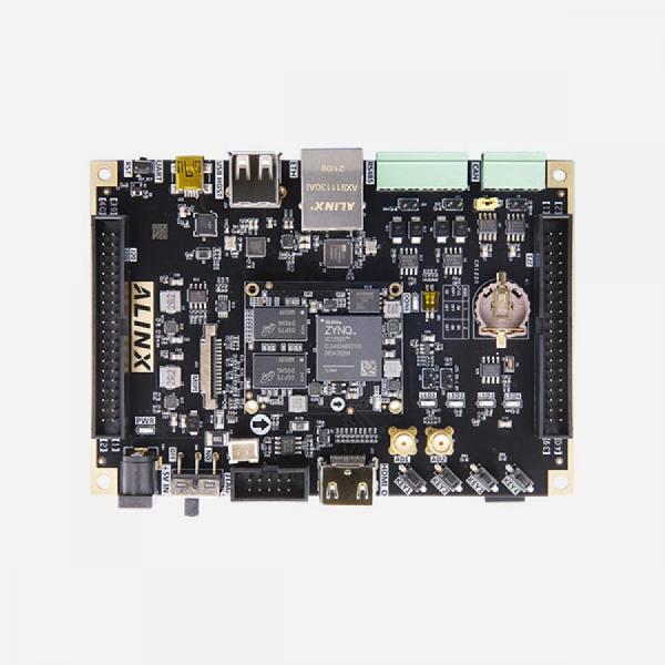 디바이스마트,MCU보드/전자키트 > 프로세서/개발보드 > FPGA,ALINX,AMD XILINX Zynq-7000 SoC ARM FPGA Development Board XC7Z010 [AX7Z010],FPGA Chip : XC7Z010-1CLG400I / Core : Dual-Core ARM Cortex-A9 / DDR3 1GB, Data rate 1066Mbps / QSPI Flash : 256Mbit / 개발보드 단품