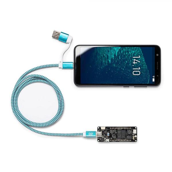 디바이스마트,오픈소스/코딩교육 > 아두이노 > 아두이노 케이스/악세사리,Arduino,[정품] Arduino USB Type-C Cable 2-in1 100cm,TPX00094 / 아두이노 USB-C타입 케이블 정품 / C to C 및 A to C가 가능한 2-in-1 제품 / 아두이노 로고 / 길이 : 100cm