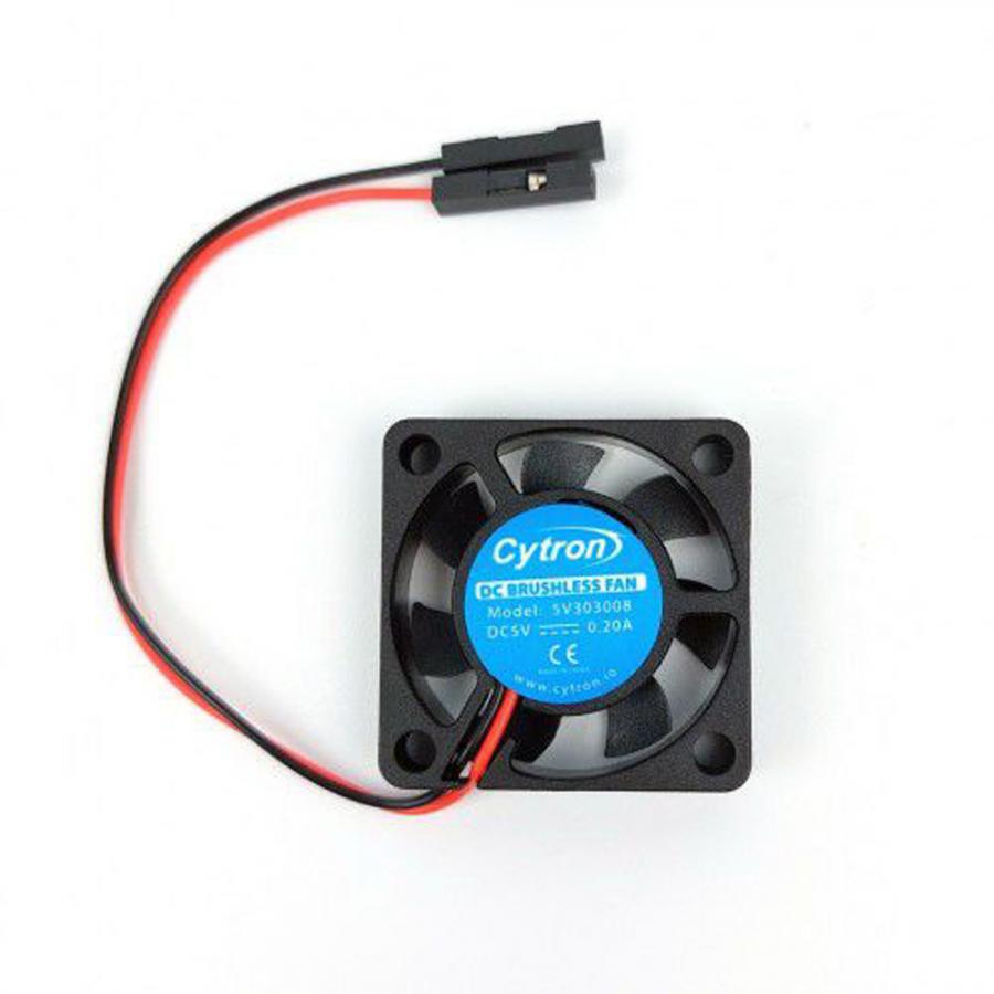 3V-5V 0.2A Cooling Fan for RPi with Screws [FAN-0305-3008]