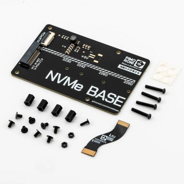 디바이스마트,오픈소스/코딩교육 > 라즈베리파이 > 라즈베리파이 확장보드/HAT,Pimoroni,NVMe Base for Raspberry Pi 5 – NVMe Base [PIM699],라즈베리파이5 NVME 확장보드 / M2 슬롯 / PCIe Gen 3