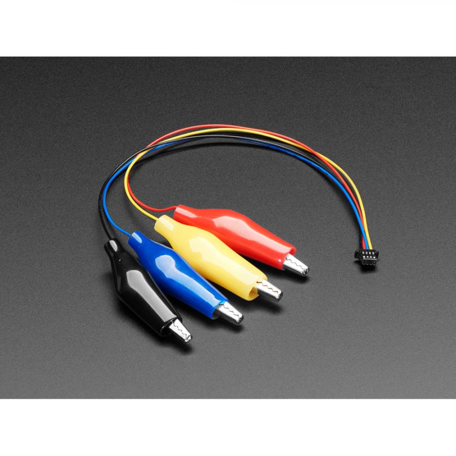 JST SH 4-pin Cable with Alligator Clips - STEMMA QT / Qwiic [ada-4398]