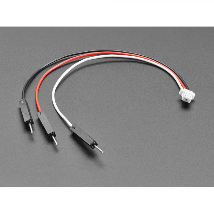 JST SH Compatible 1mm Pitch 3 Pin to Premium Male Headers Cable - 100mm long [ada-5755]