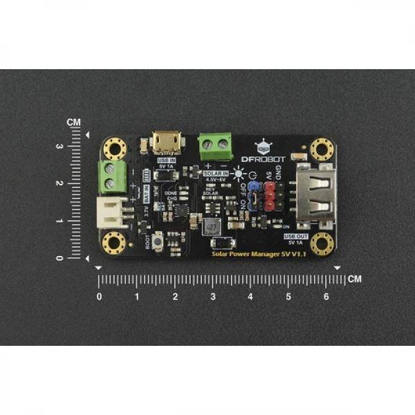 디바이스마트,MCU보드/전자키트 > 전원/신호/저장/응용 > 태양열/태양추적,DFROBOT,솔라 파워 관리 모듈 (5V 1A 판넬 포함) [DFR0559-1],5V 태양광 패널용으로 설계된 소전력, 고효율 태양광 전력 관리 모듈 / MPPT 기능 탑재 / 태양광 입력 전압(SOLAR IN): 4.5V~6V