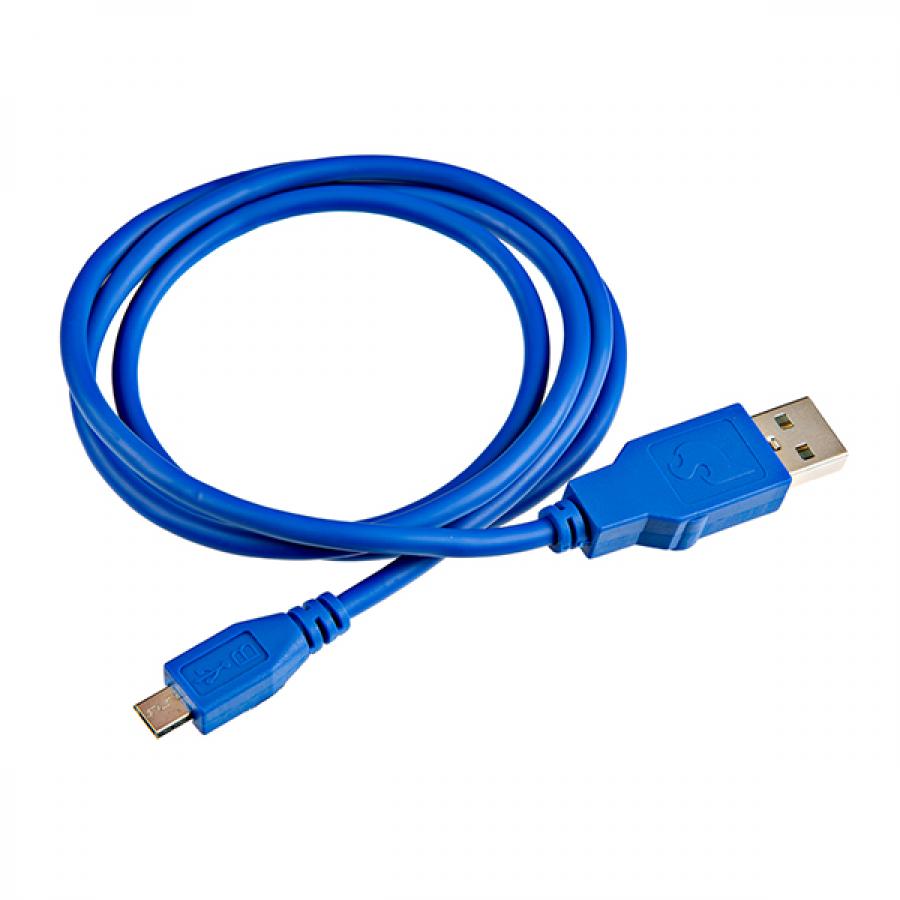 USB-A to Micro-B Cable - 1m, USB 2.0 (Flexible Silicone) [CAB-25629]