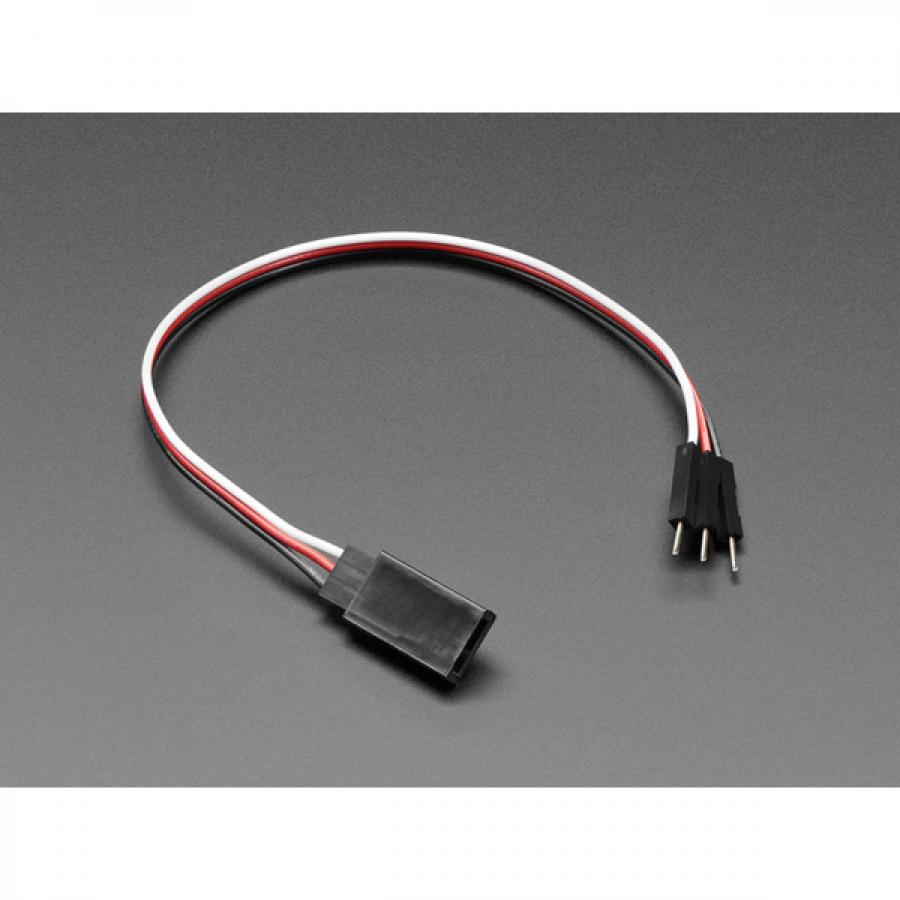 Shrouded Servo to Premium Male Jumper Wires Cable - 17cm long [ada-5515]