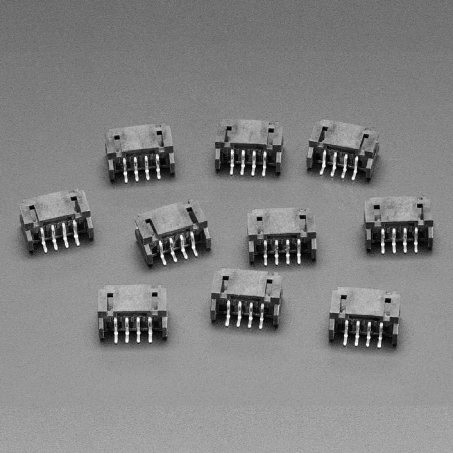 2mm 4-pin Horizontal Connector - JST PH Compatible - 10 Pack - STEMMA [ada-4392]