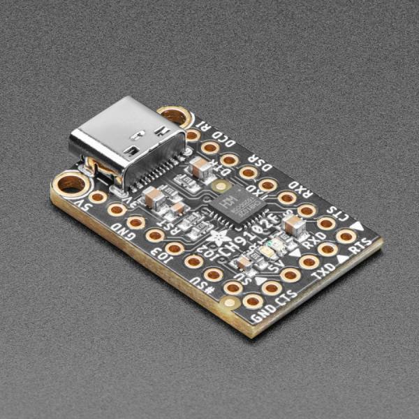 디바이스마트,MCU보드/전자키트 > 통신/네트워크 > USB관련,Adafruit,Adafruit WCH CH9102F Friend - USB to Serial Converter [ada-5568],USB 포트 / CH9102F USB-Serial 칩 / 자동 재설정 기능 / USB Type C