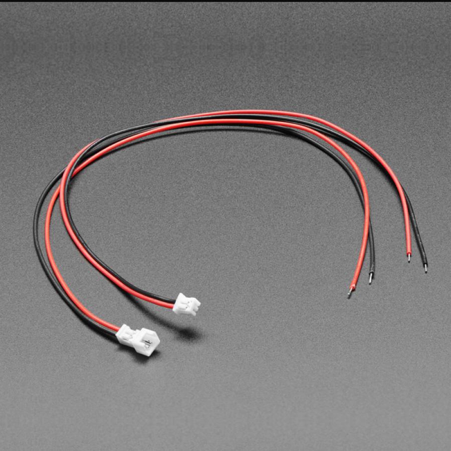 1.25mm Pitch 2-pin Cable Matching Pair - 40cm long - Molex PicoBlade Compatible [ada-4720]