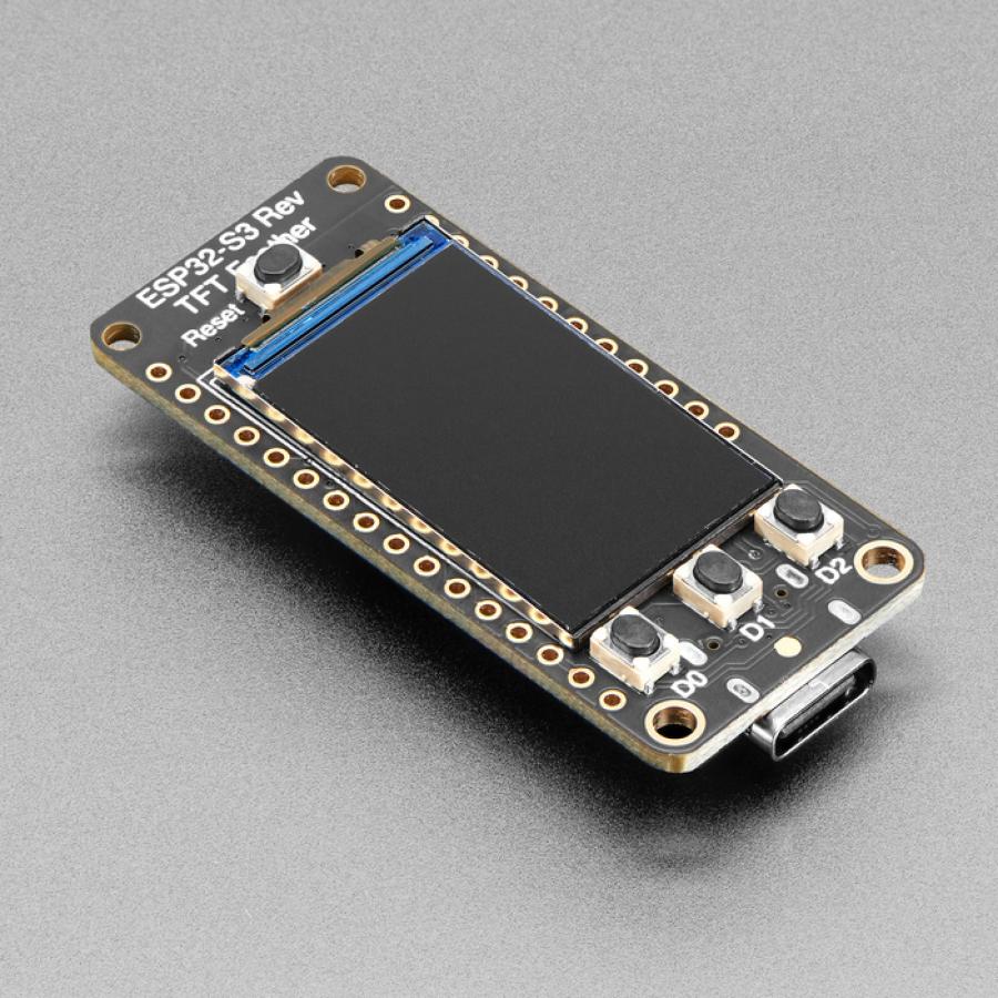 Adafruit ESP32-S3 Reverse TFT Feather - 4MB Flash, 2MB PSRAM, STEMMA QT [ada-5691]