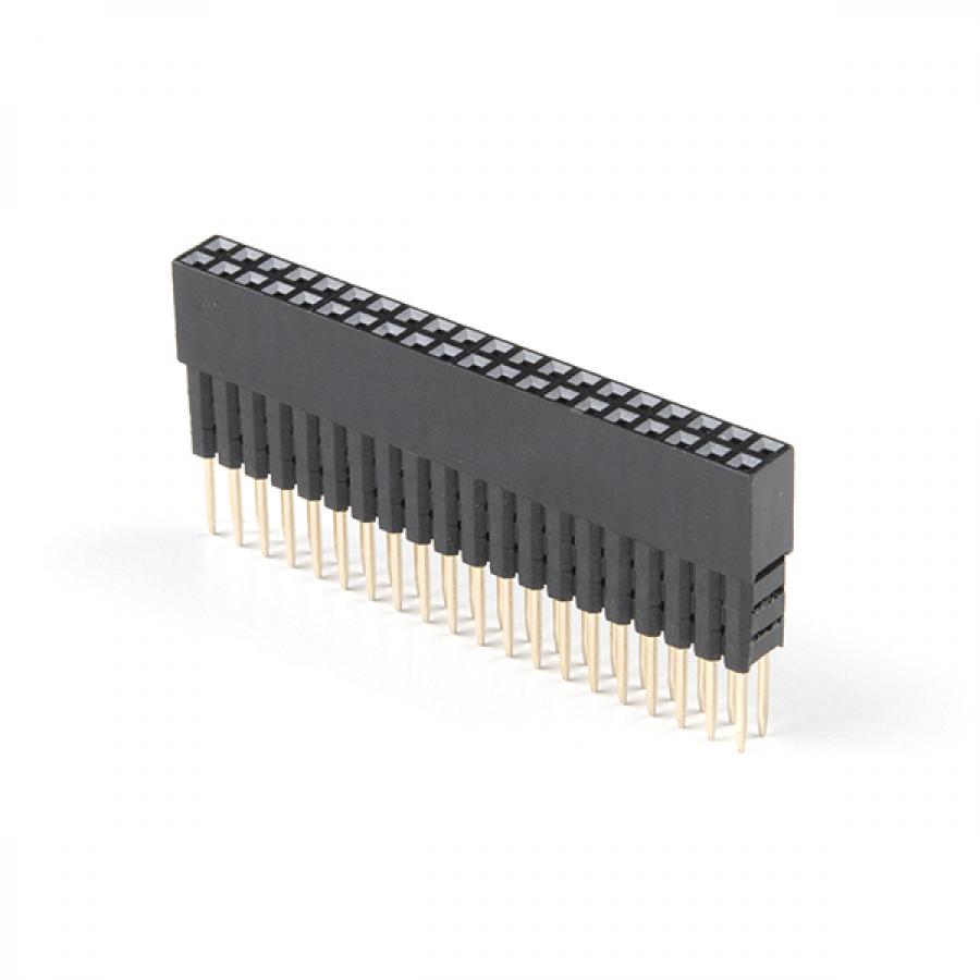 Extended GPIO Female Header - 2x20 Pin (16mm/7.30mm) [PRT-16763]