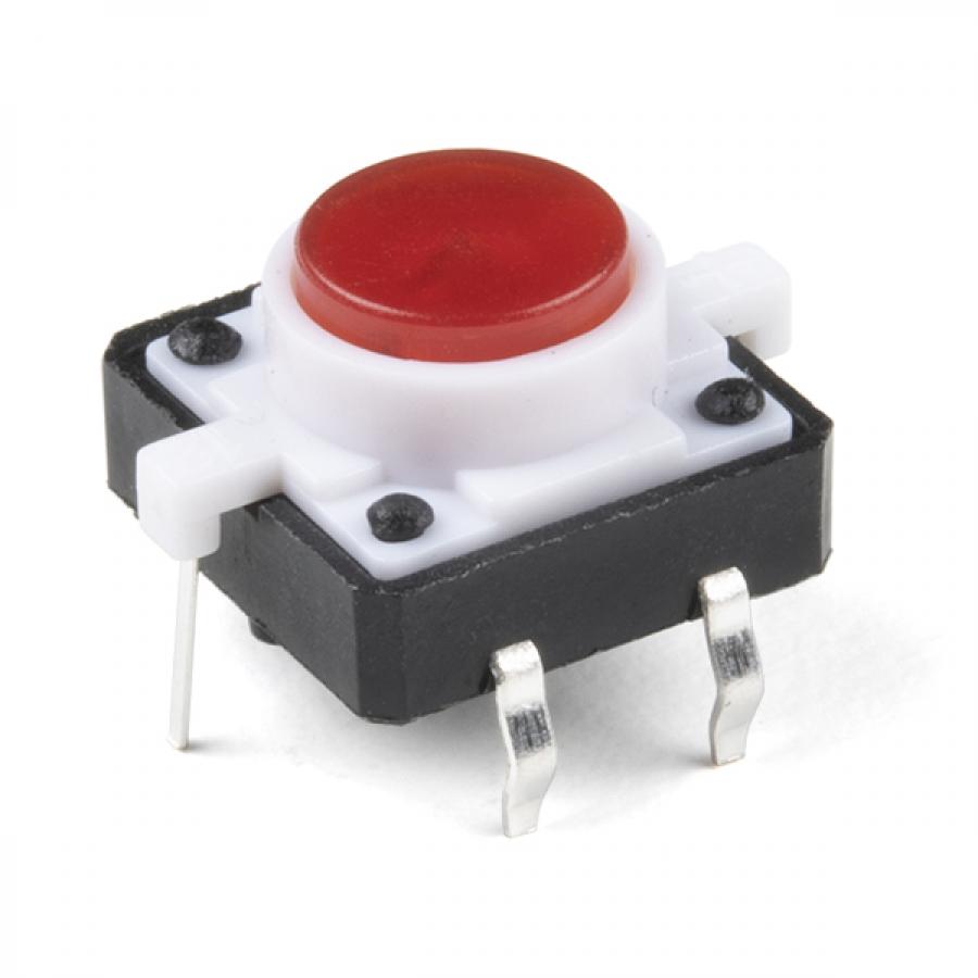 LED Tactile Button - Red [COM-10442]