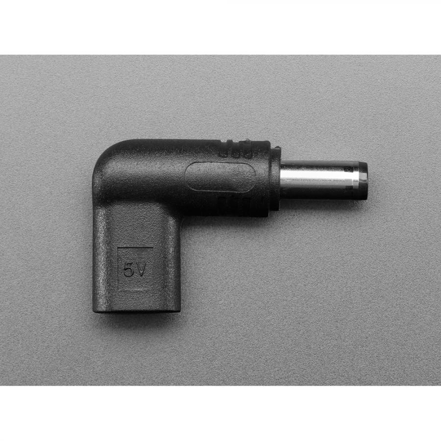 USB Type C PD to 5.5mm/2.1mm Barrel Jack Adapter - 5V [ada-6030]