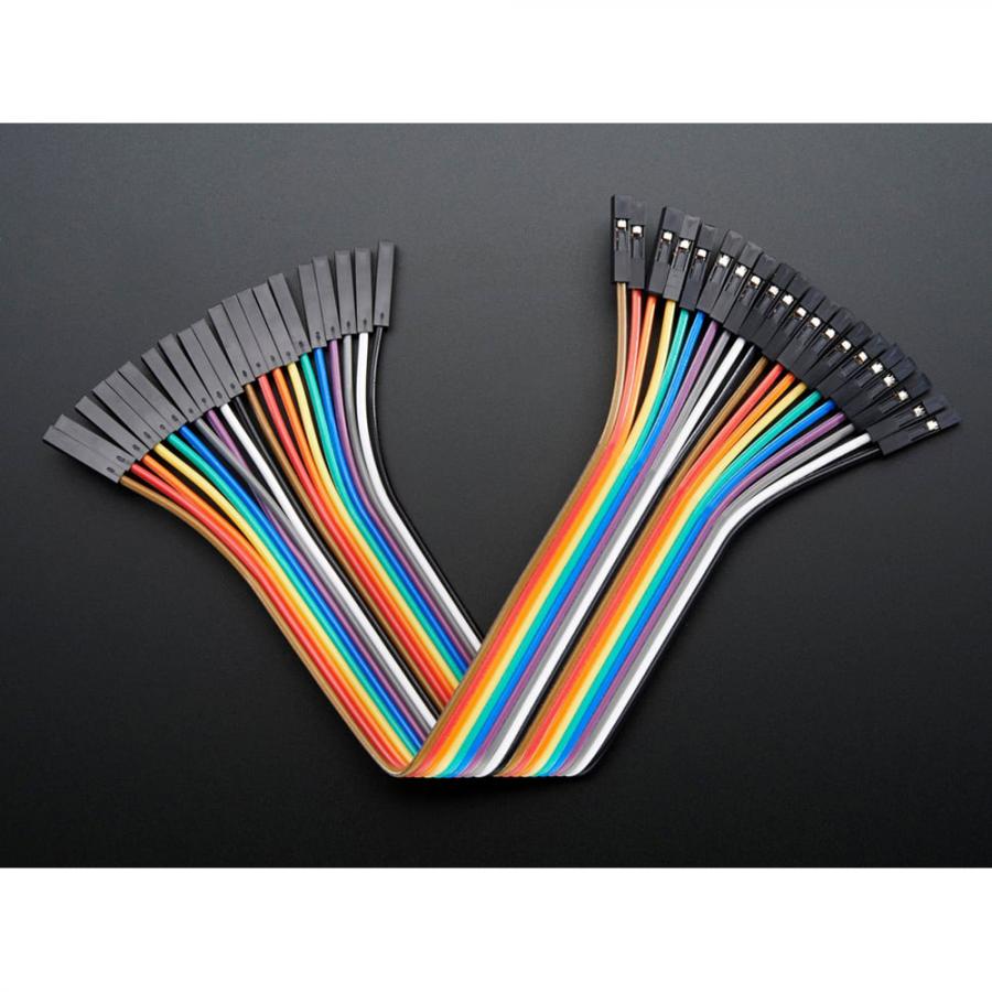 Premium Female/Female Jumper Wires - 20 x 6inch (150mm) [ada-1950]