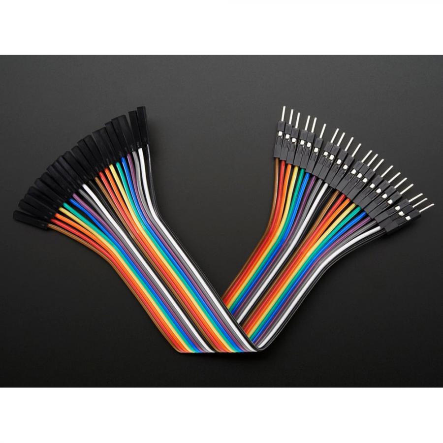 Premium Female/Male Extension Jumper Wires - 20 x 6inch [ada-1954]