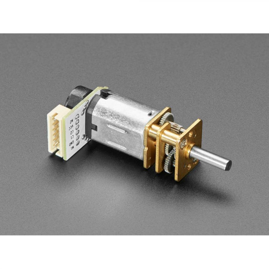 N20 DC Motor with Magnetic Encoder - 6V with 1:100 Gear Ratio [ada-4639]