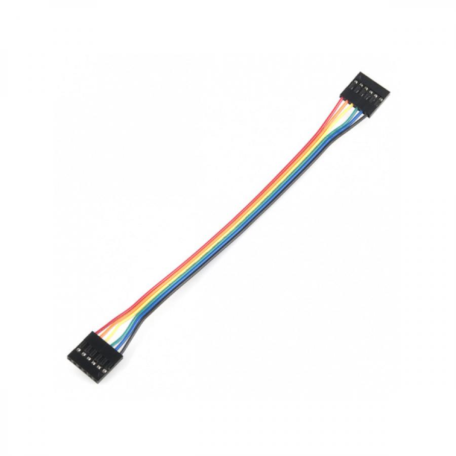 Jumper Wire - 0.1inch, 6-pin, 6inch [PRT-10371]