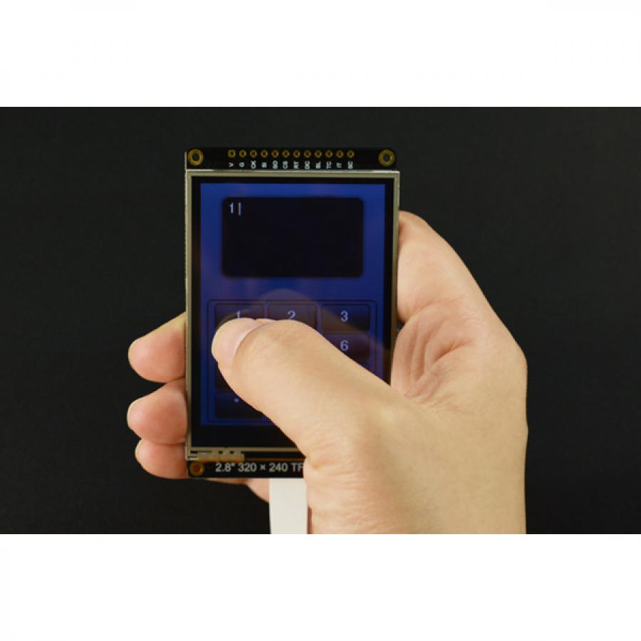 Fermion: 2.8' 320x240 TFT LCD Resistive Touchscreen with MicroSD Card Slot (Breakout) [DFR0665]