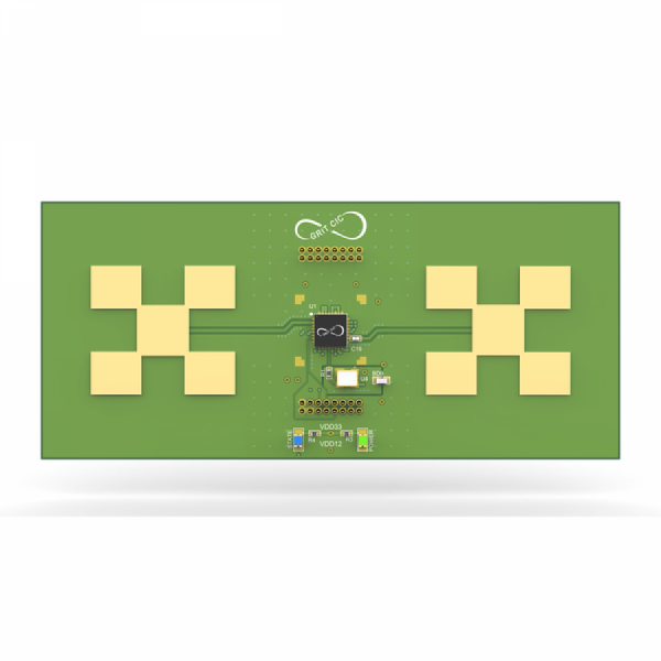 디바이스마트,MCU보드/전자키트 > 센서모듈 > 라이다/거리/초음파/라인 > 레이다(RADAR)센서,그릿씨아이씨,UWB Radar Module (IU-D-MA-0.0),Grit CIC Fully Integrated Impulse-based radar transceiver IC