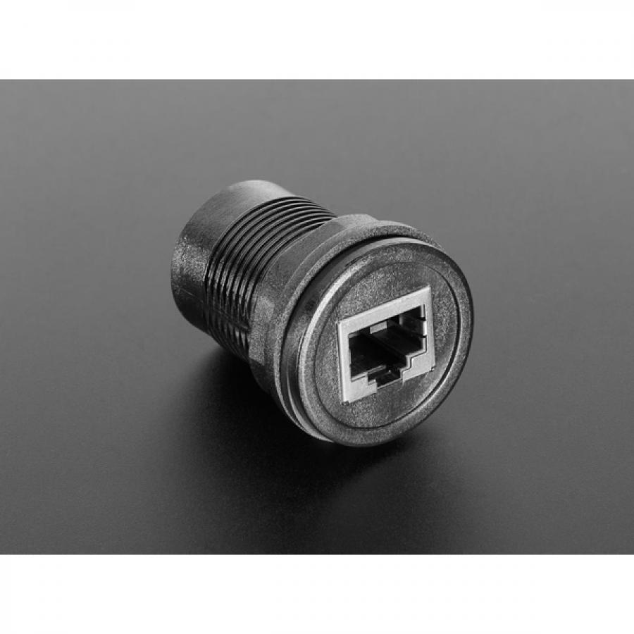 RJ-50 (10P10C) Round Panel Mount Adapter Plug [ada-6117]