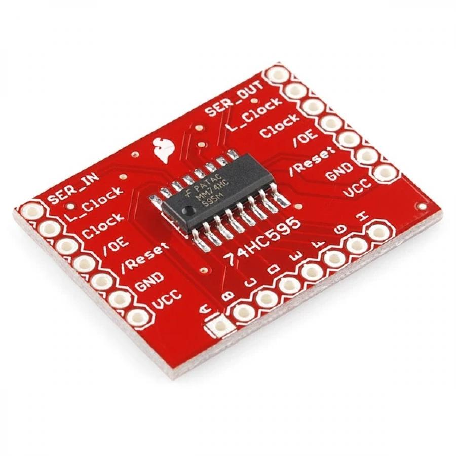 SparkFun Shift Register Breakout - 74HC595 [BOB-10680]