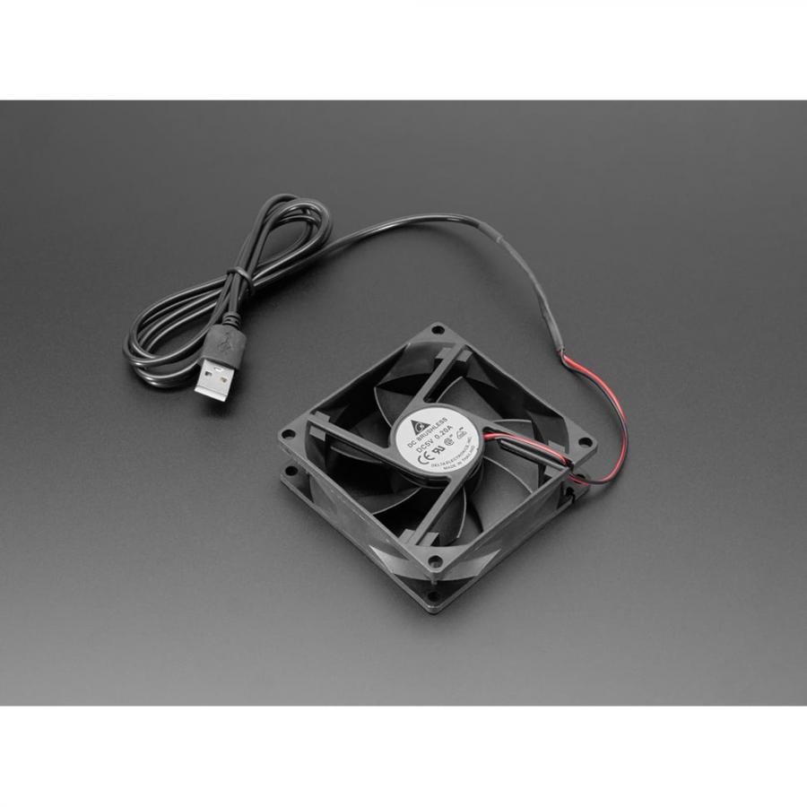 5V Square USB Fan - 8 cm [ada-6102]